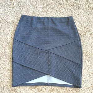 Gray Pencil Skirt